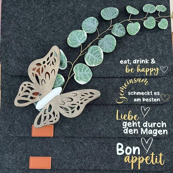 Tischsets mit Sprüchen