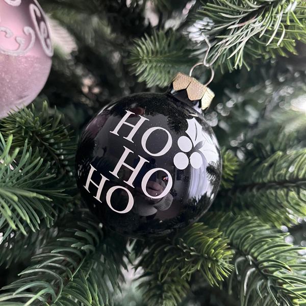 Weihnachtskugel Ho Ho Ho